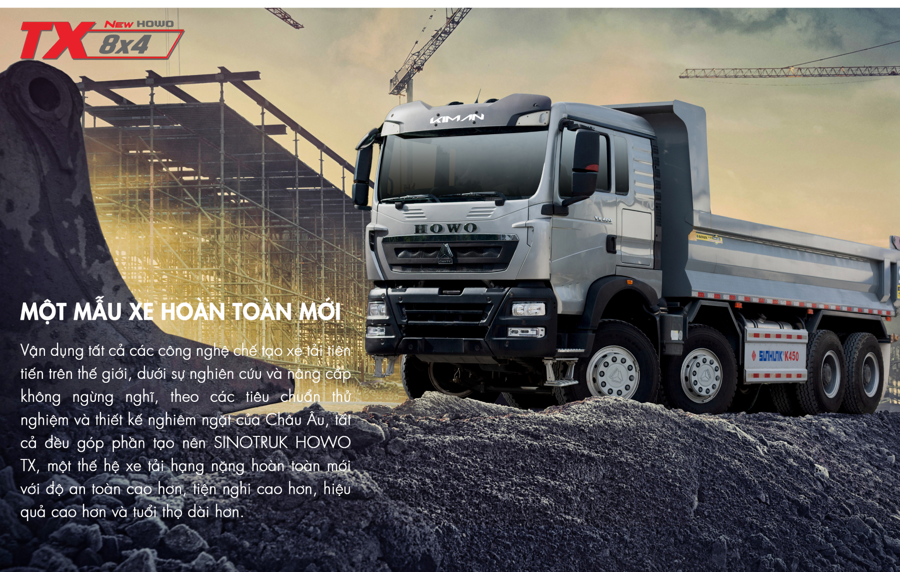 XE TẢI BEN HOWO TX 400